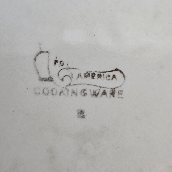 Harker Hotoven 1930s Vintage Pottery Serving Petit Point Floral Mixing Bowl Set - Picture 9 of 9